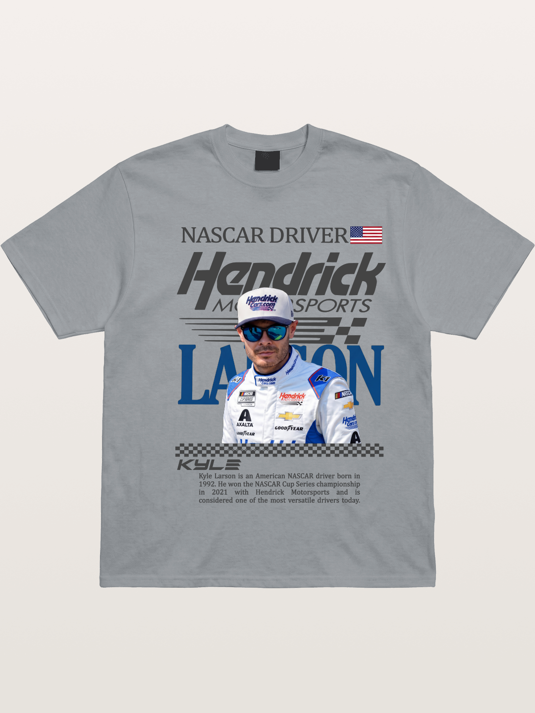 NASCAR Driver Kyle Larson Magazine Style Gildan T-shirt