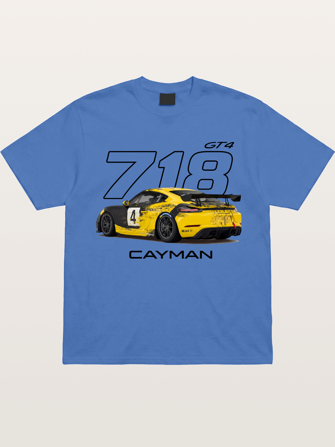 Porsche 718 Cayman GT4 Poster Gildan T-shirt