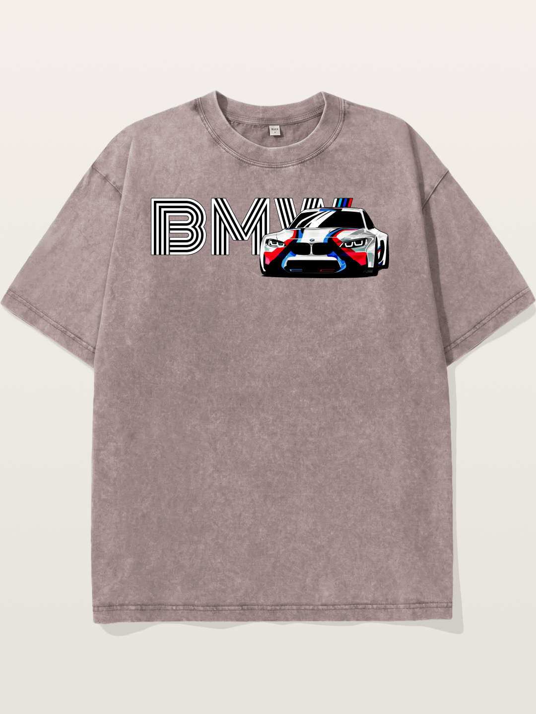 BMW M Series Typography Print Washed T-shirt