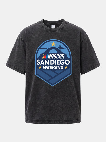 NASCAR San Diego Shield Emblem Washed T-shirt