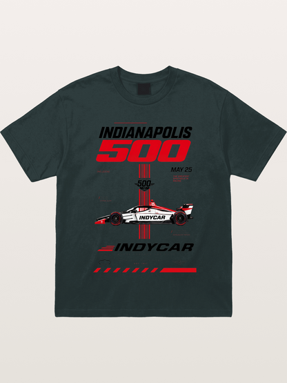 IndyCar Indianapolis 500 Poster Gildan T-shirt