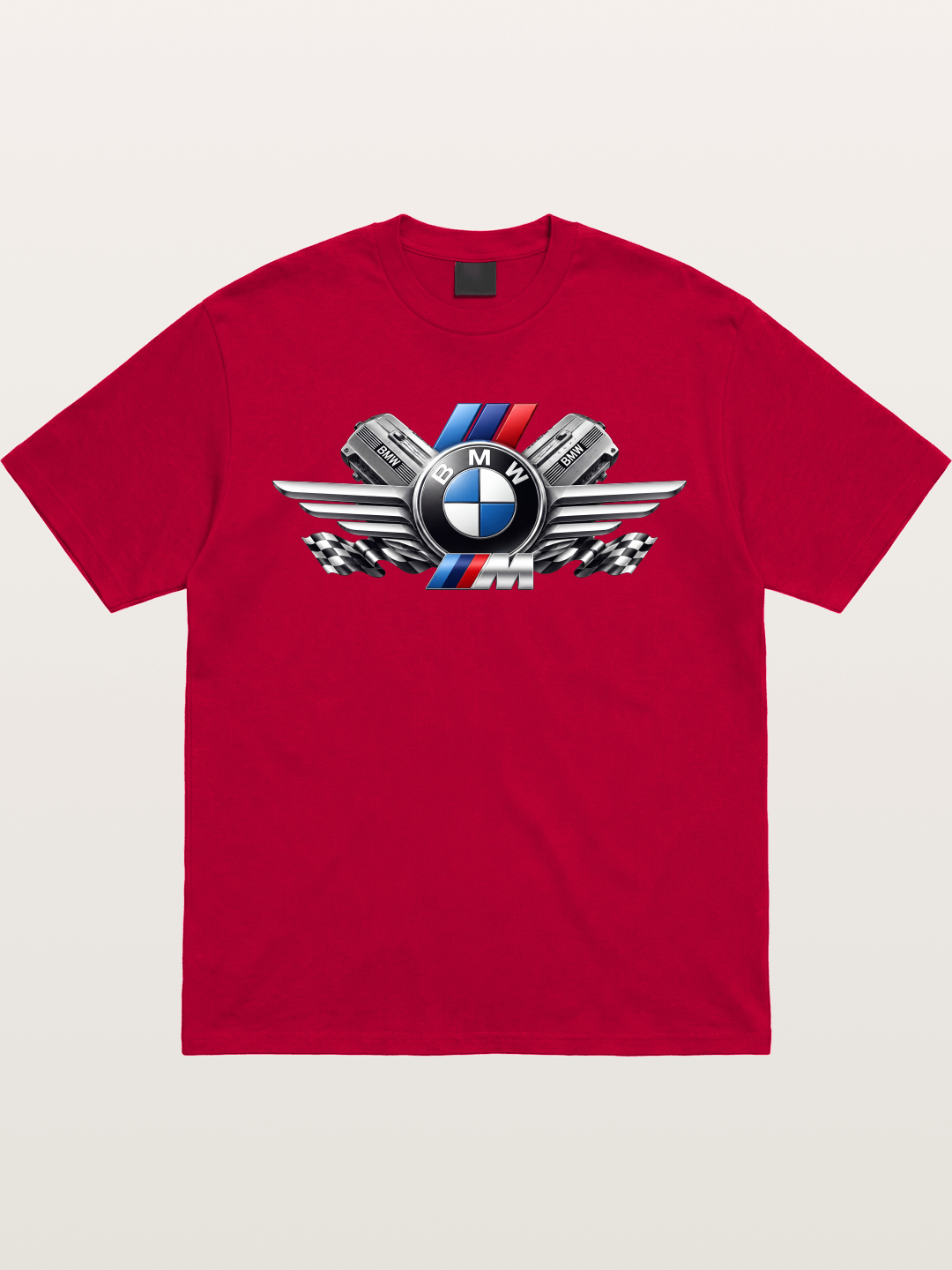 BMW Engine & Logo Wing Design Gildan T-shirt
