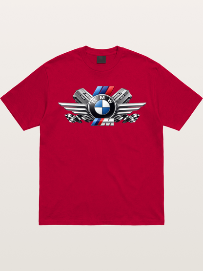 BMW Engine & Logo Wing Design Gildan T-shirt