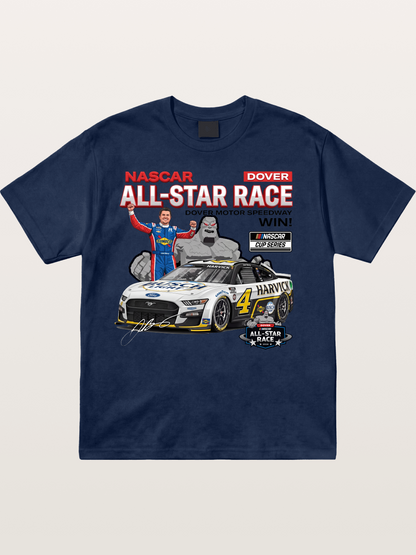 Kevin Harvick #4 Dover All-Star Win Cotton T-shirt