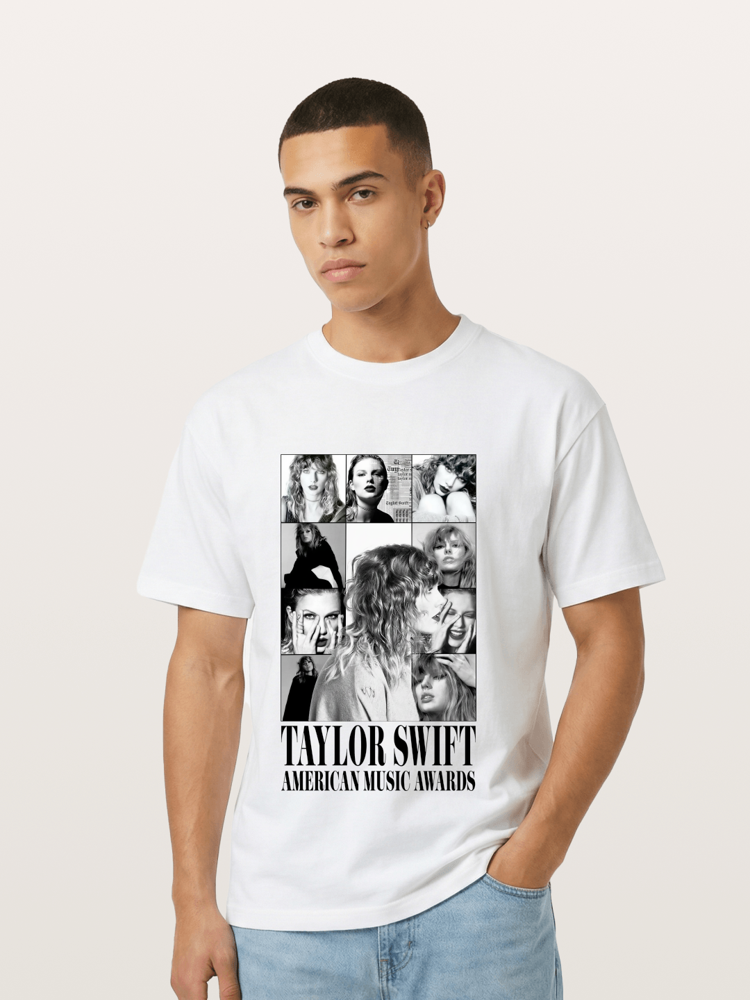 Taylor Swift AMA Collage Print Gildan T-shirt
