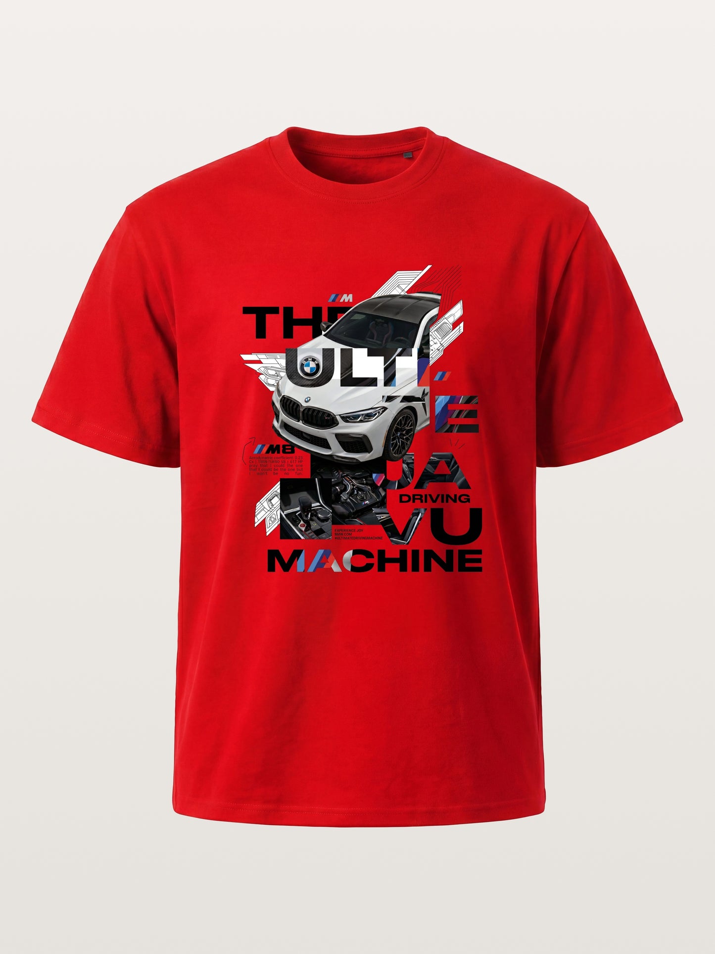 BMW M8 Tech Collage Poster Cotton T-shirt