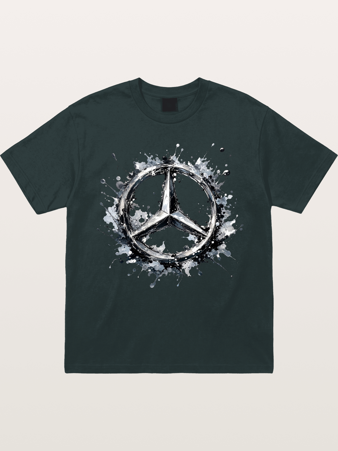 Mercedes Ink Wash Logo Art Gildan T-shirt