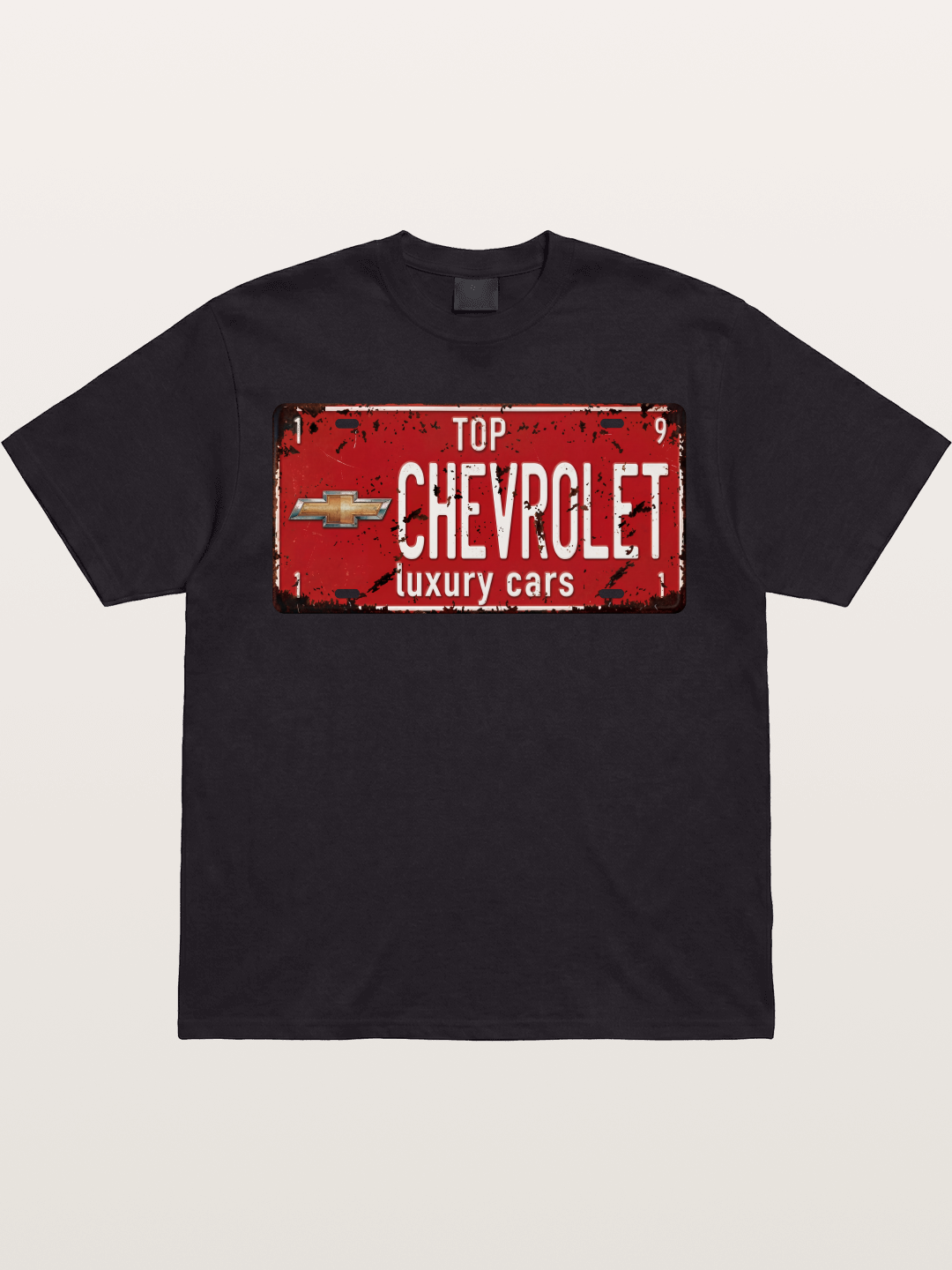 Chevrolet License Plate Gildan T-shirt