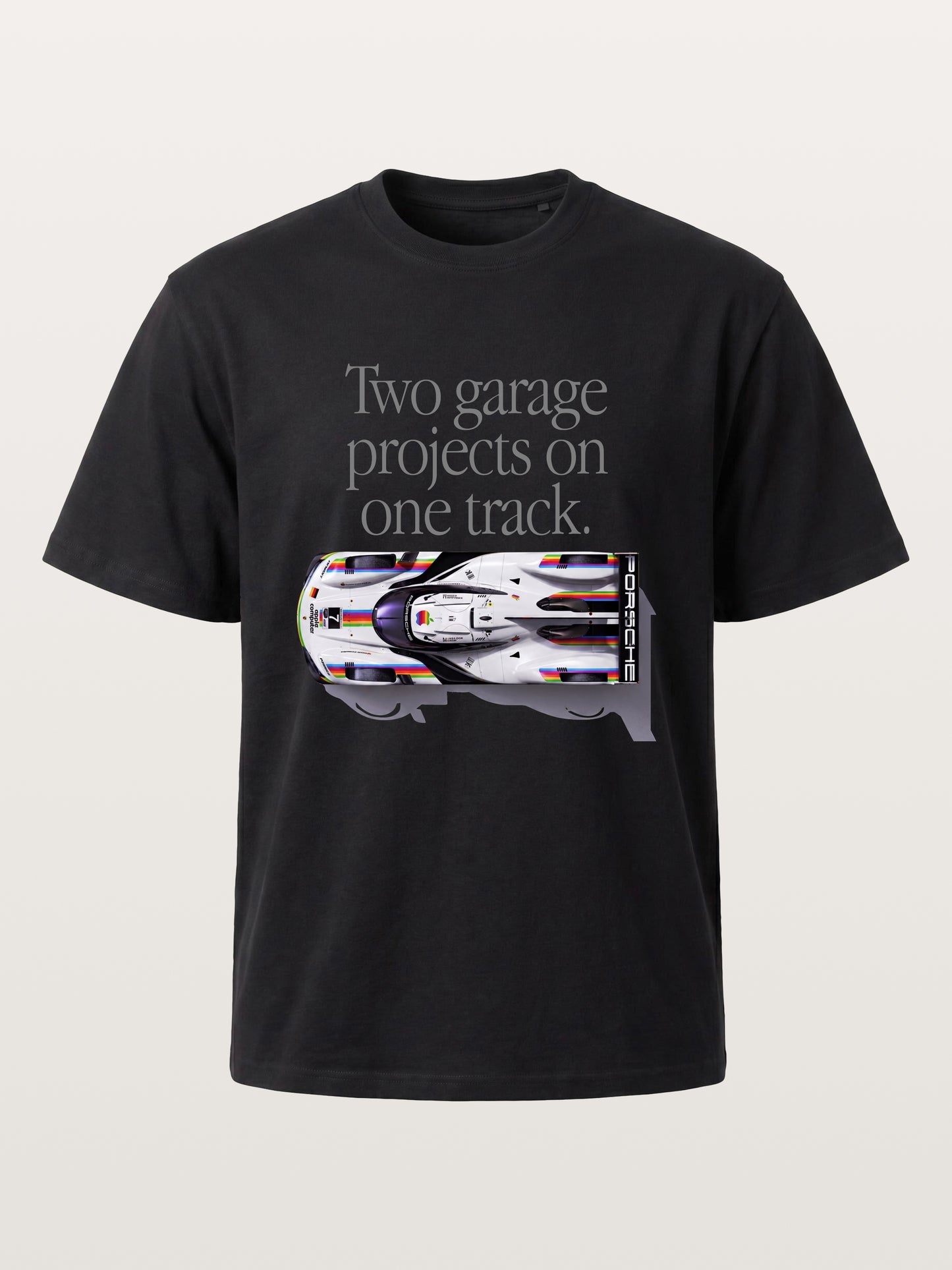 Le Mans Racer Two Garage Quote Cotton T-shirt