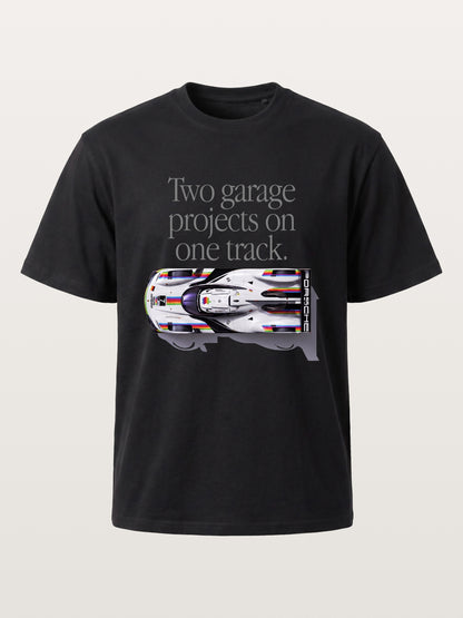 Le Mans Racer Two Garage Quote Cotton T-shirt