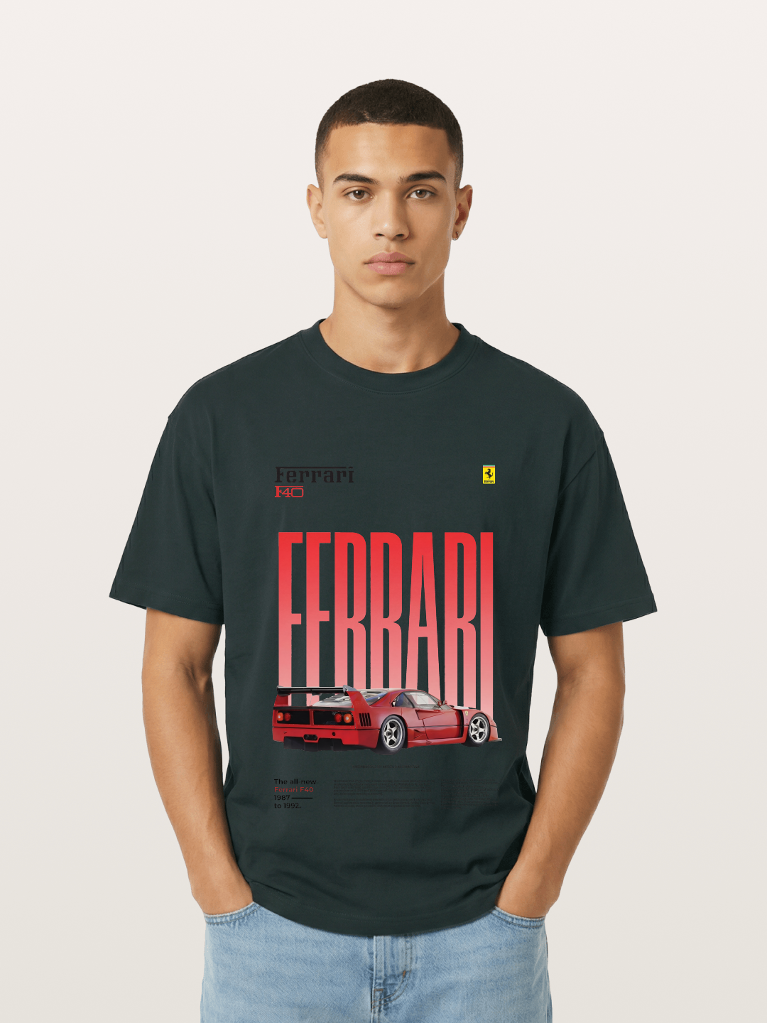 Gradient Red Gildan T-shirt