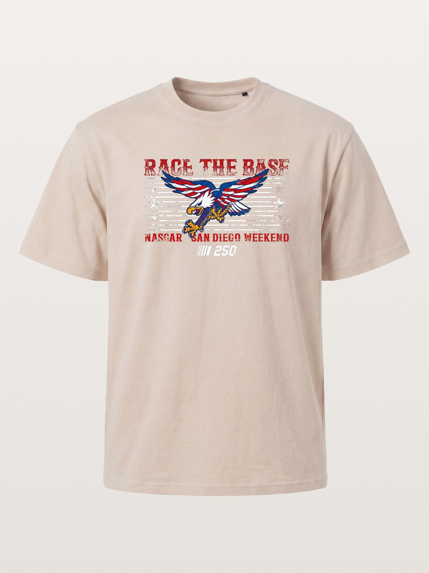 San Diego NASCAR Eagle Patriotic Theme Cotton T-shirt
