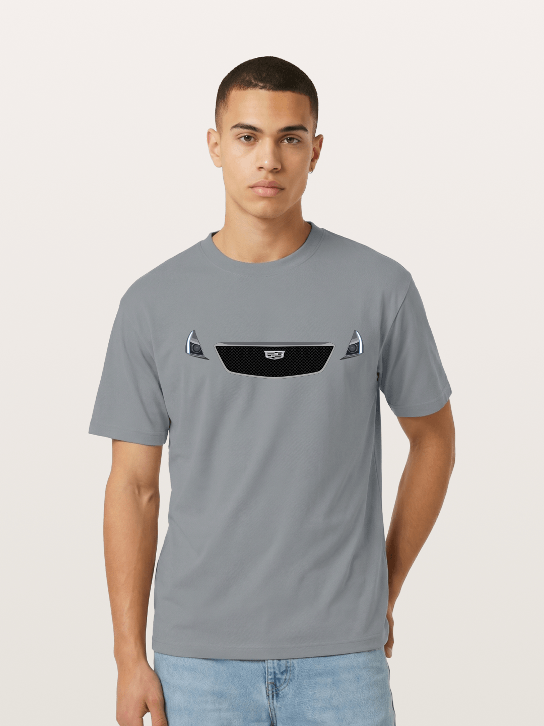 Cadillac Grille and LED Headlights Gildan T-shirt