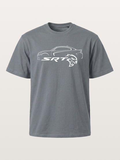 SRT Hellcat Side Silhouette Art Cotton T-shirt
