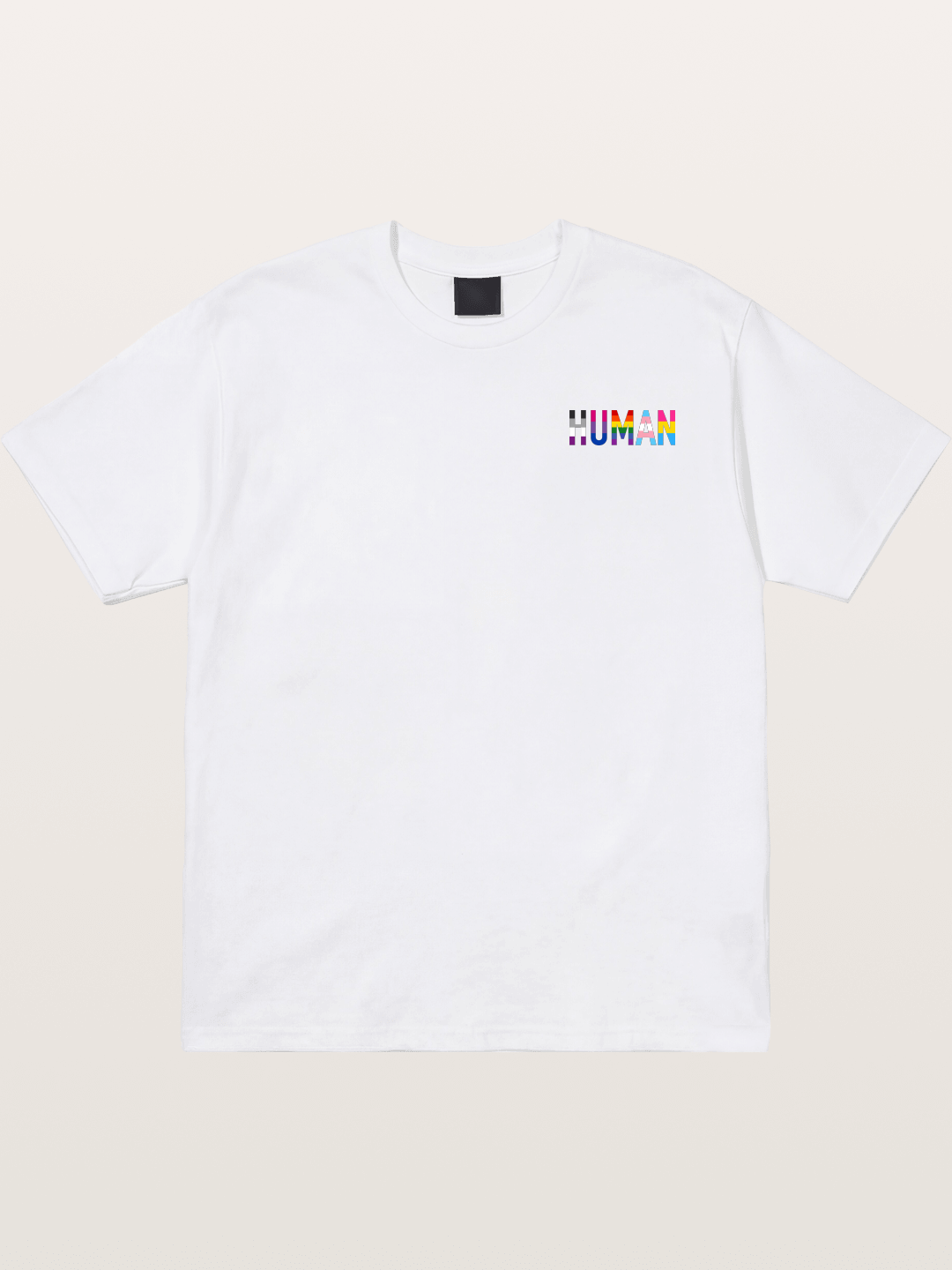 Human Pride Typography Art Cotton T-shirt
