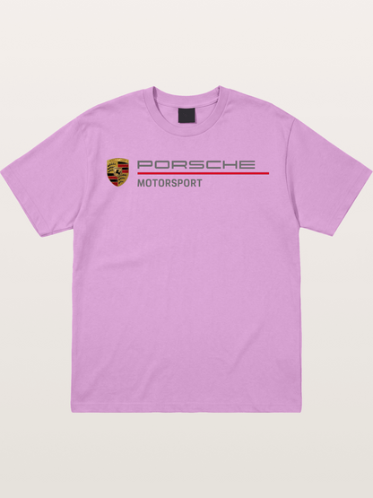 Porsche Motorsport Striped Logo Gildan T-shirt