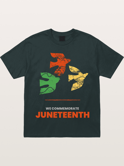 Juneteenth Peace Doves Commemoration Gildan T-shirt