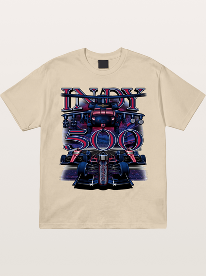 Indy 500 2026 Race Car Neon Art Gildan T-shirt