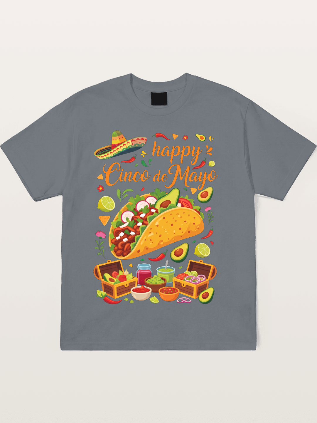 Cinco de Mayo Giant Taco Feast Cotton T-shirt