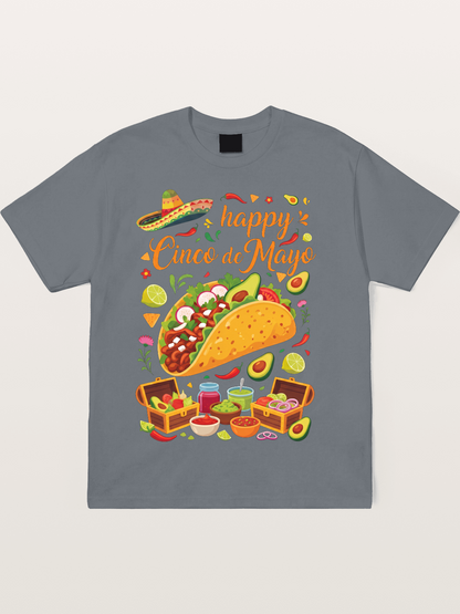Cinco de Mayo Giant Taco Feast Cotton T-shirt