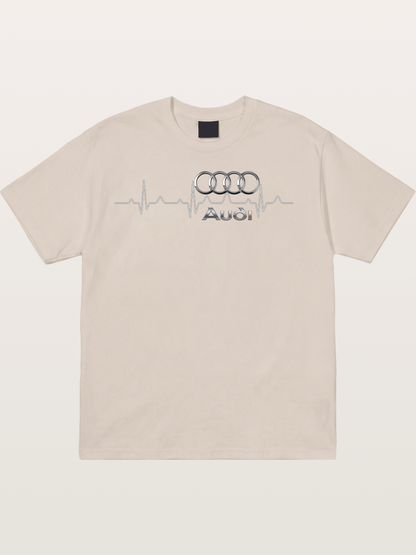 Audi Heartbeat Four Rings Cotton T-shirt