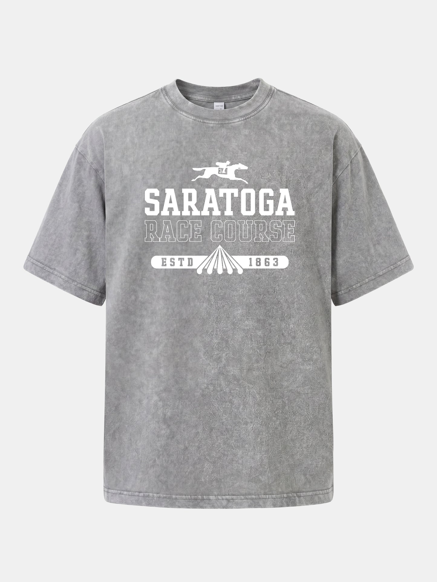 Saratoga 1863 Equestrian Heritage Mark Washed T-shirt