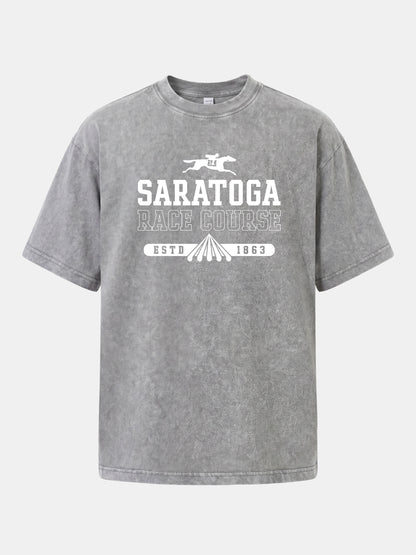 Saratoga 1863 Equestrian Heritage Mark Washed T-shirt