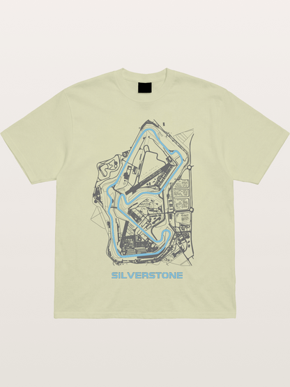 Silverstone F1 Circuit Map Cotton T-shirt