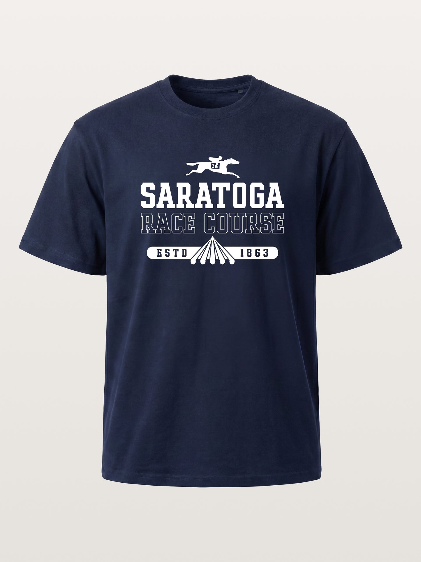 Saratoga 1863 Equestrian Heritage Mark Cotton T-shirt