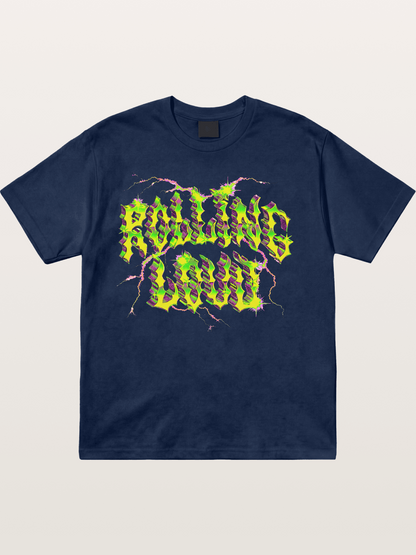 Rolling Loud Neon Lightning Art Cotton T-shirt