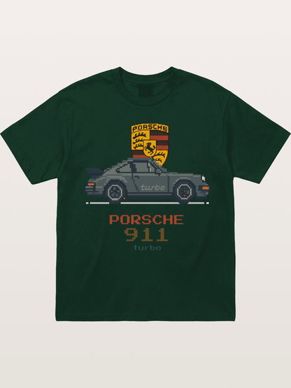 Porsche 911 Turbo Pixel Art Gildan T-shirt