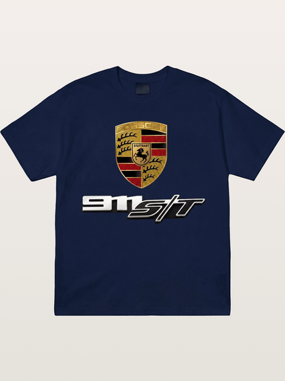 Porsche Crest With 911 ST Gildan T-shirt