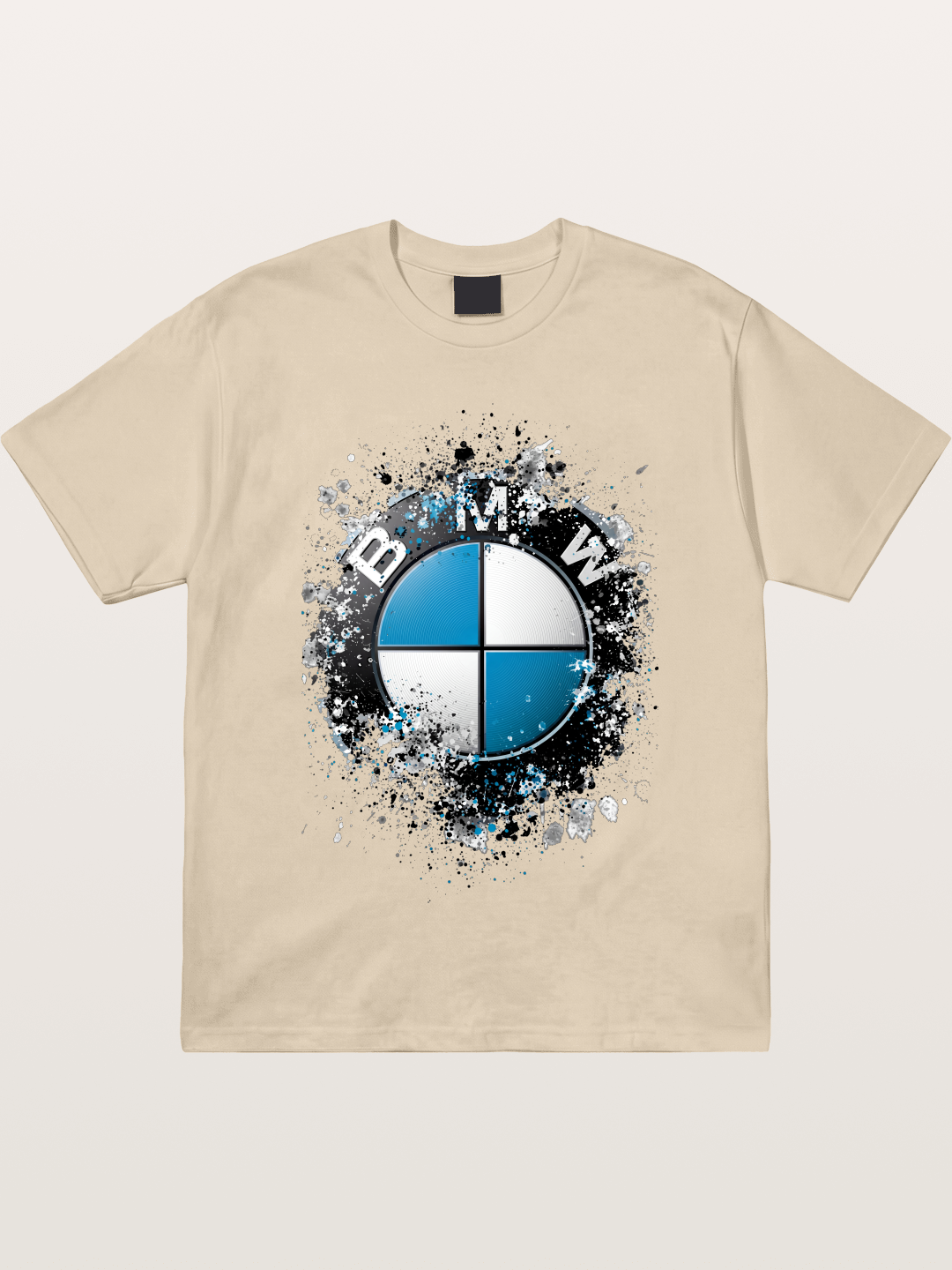BMW Splash Paint Round Logo Gildan T-shirt
