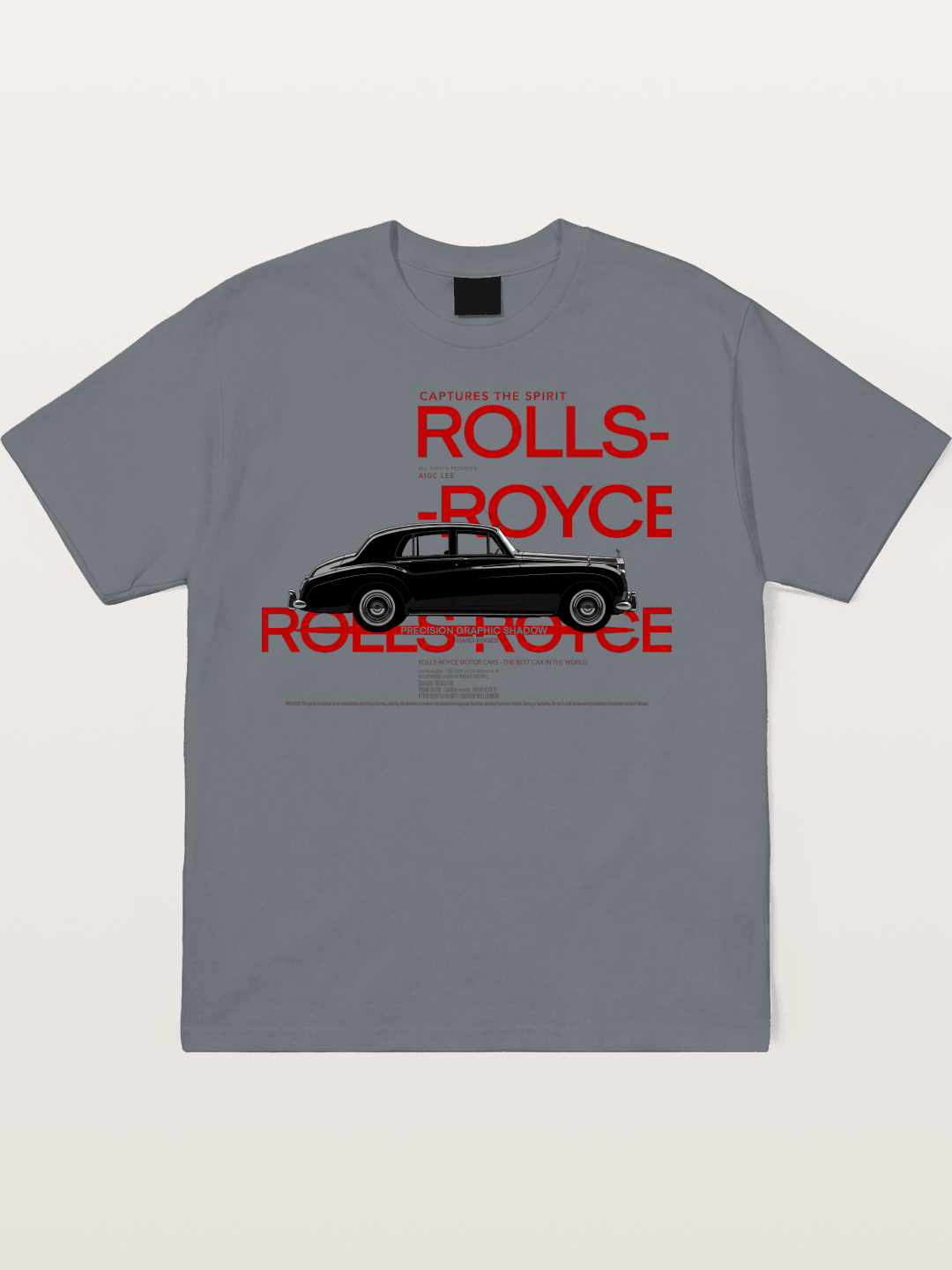 Vintage Rolls Royce Poster Art Cotton T-shirt
