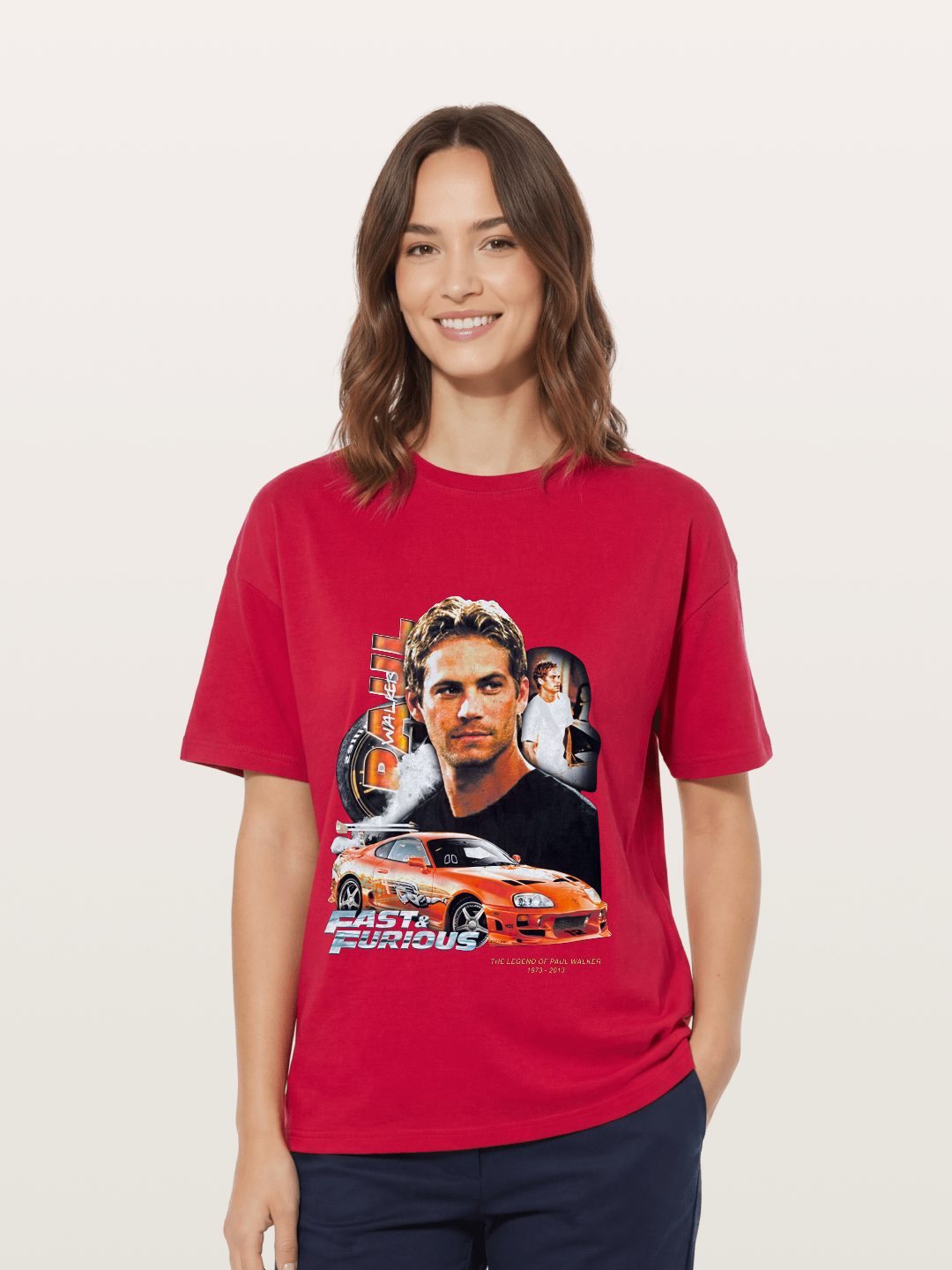 Orange Supra Fast & Furious Gildan T-shirt
