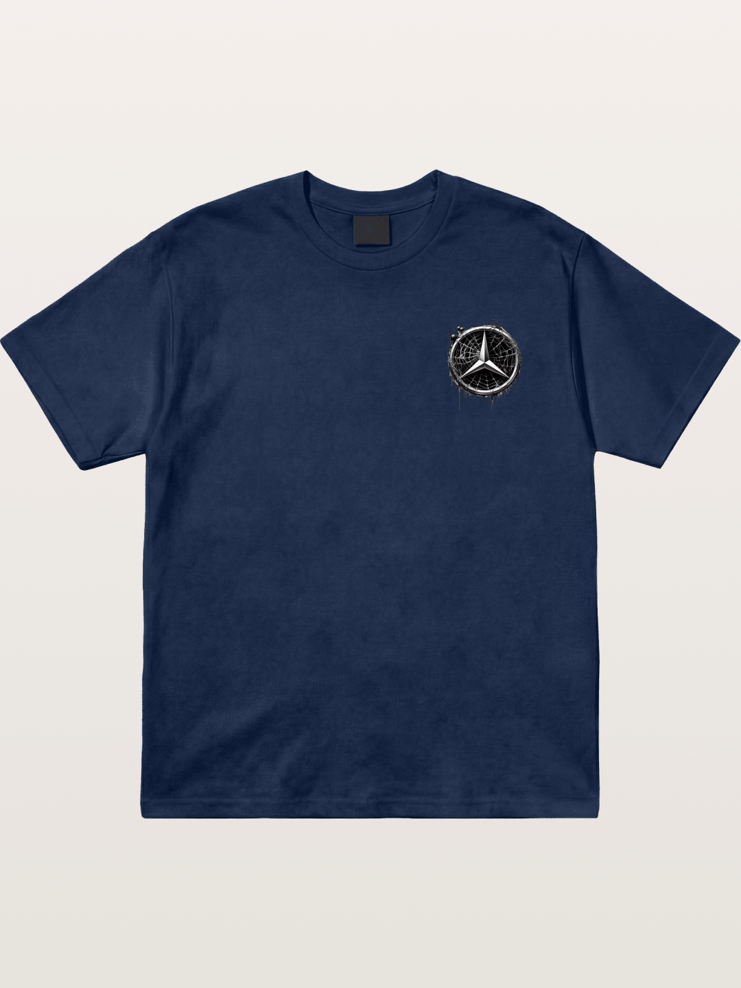 Mercedes Spider Web Logo Art Cotton T-shirt