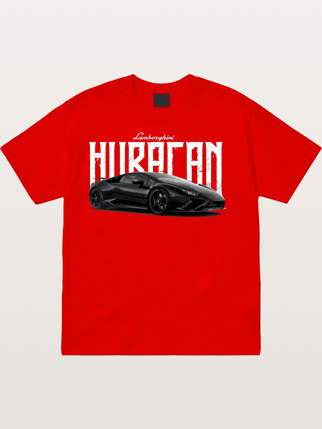 Black Lamborghini Huracan Coupe Cotton T-shirt