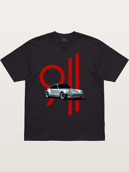 911 Turbo Carrera Minimal Art Cotton T-shirt