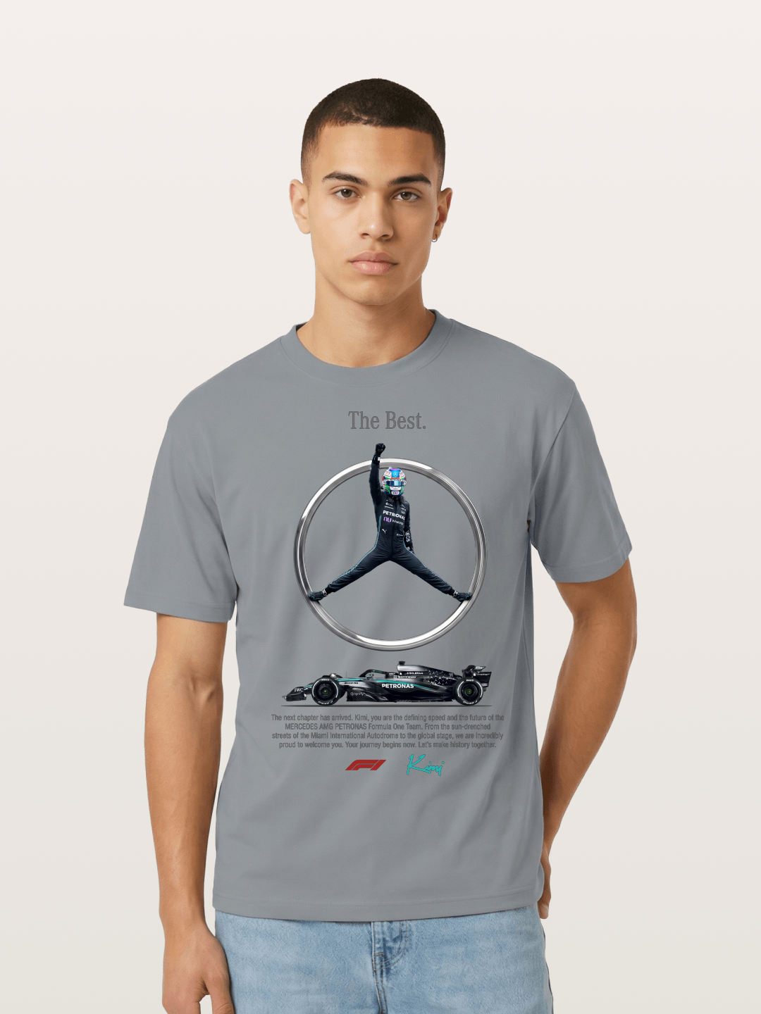 Kimi Mercedes Star Pose Cotton T-shirt