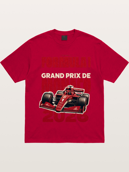Monaco F1 2026 Red Print Gildan T-shirt