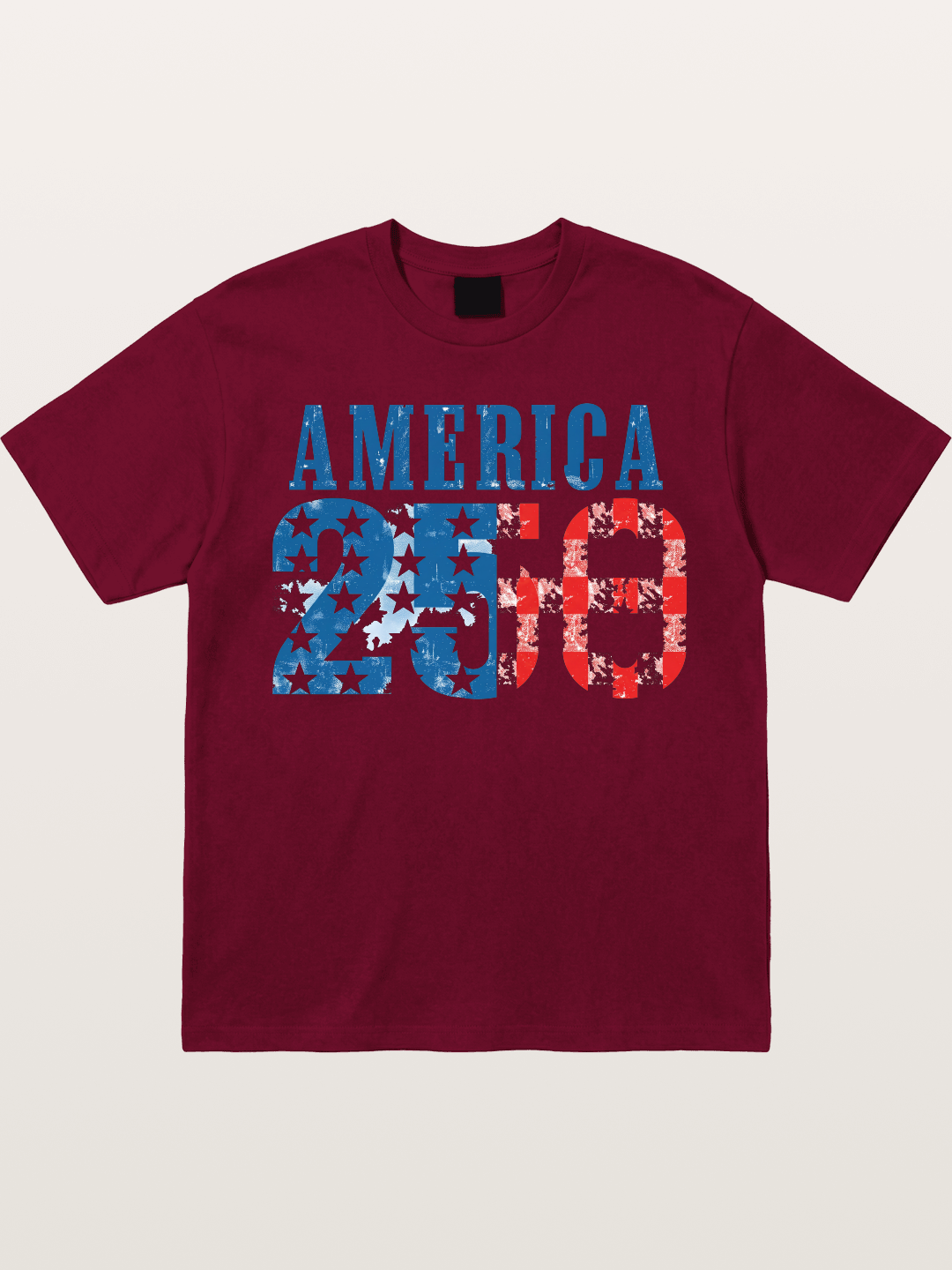 America 250 Grunge Typography Gildan T-shirt