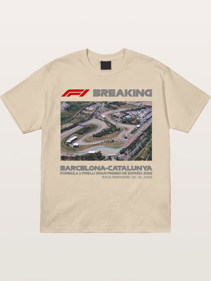 Barcelona Catalunya Track Aerial View Gildan T-shirt