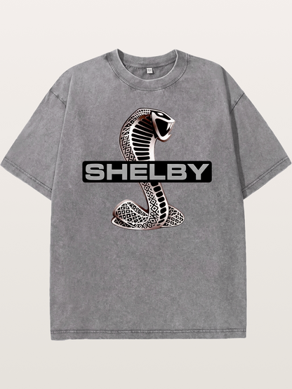 Shelby Cobra Logo Artwork Washed T-shirt
