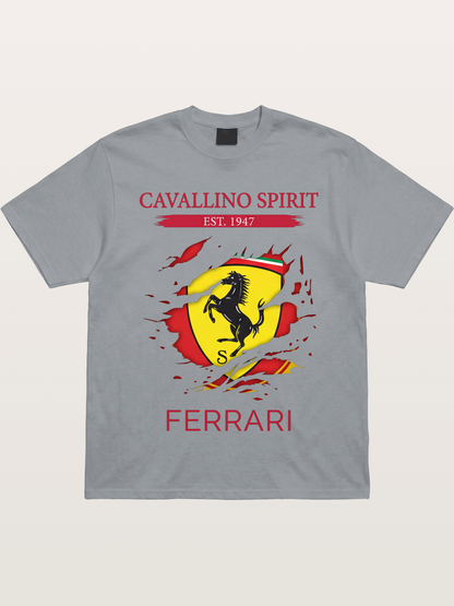 Ferrari 1947 Tear Logo Gildan T-shirt