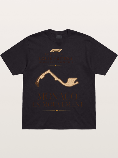 LV Monaco Track Pattern Art Cotton T-shirt