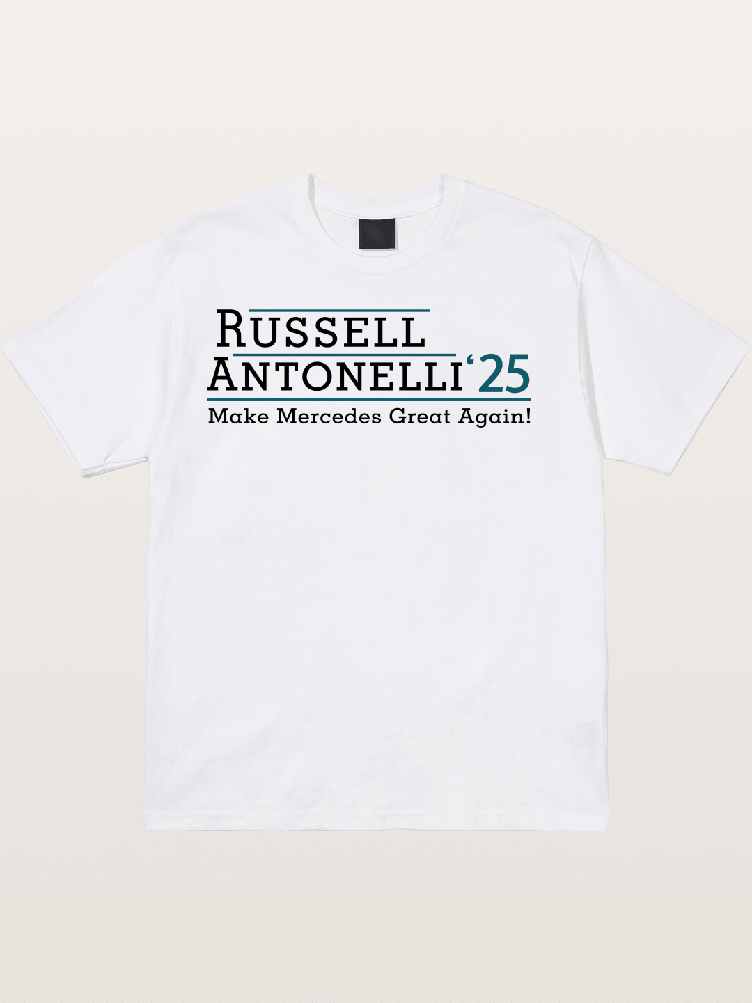 Russell Antonelli Mercedes Design Cotton T-shirt