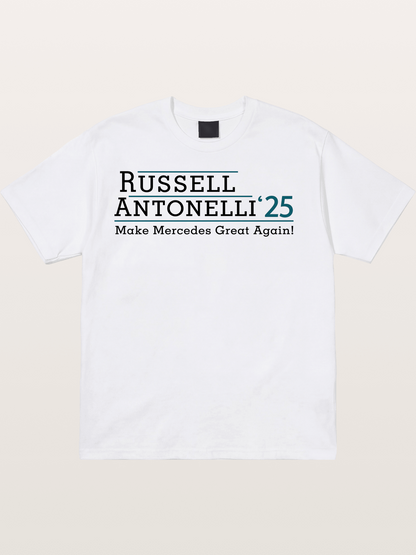 Russell Antonelli Mercedes Design Cotton T-shirt