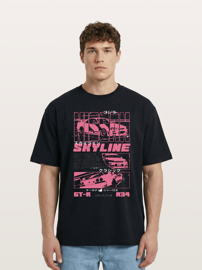 Godzilla GT-R Skyline Cotton T-shirt