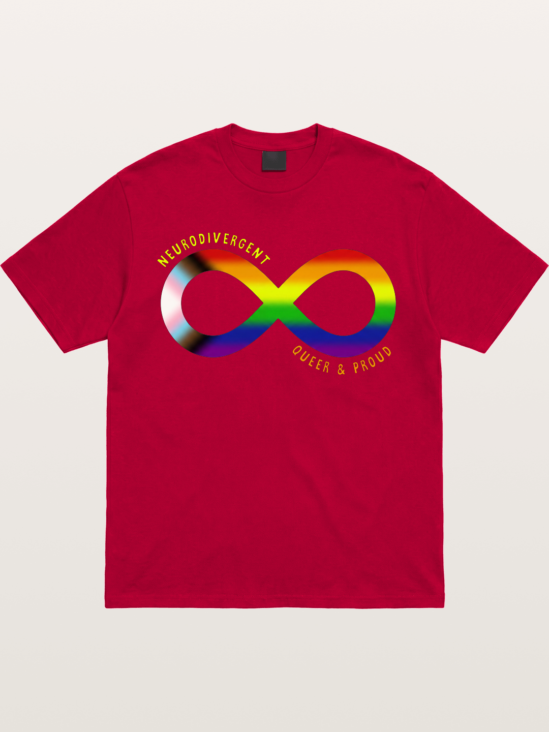 Neurodivergent Queer Infinity Symbol Gildan T-shirt