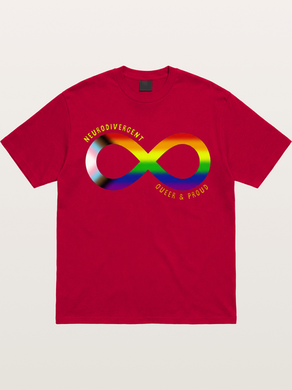 Neurodivergent Queer Infinity Symbol Gildan T-shirt
